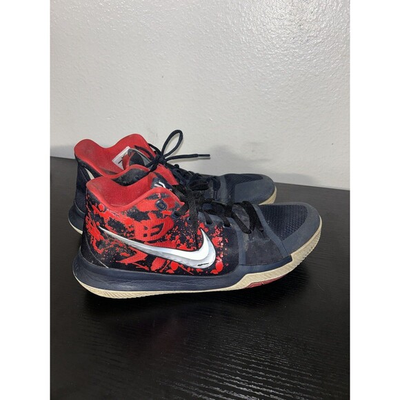 Nike Kyrie 3 Samurai Men’s Red White Shoes Sneakers 852395-900 Sz 14 main image 7